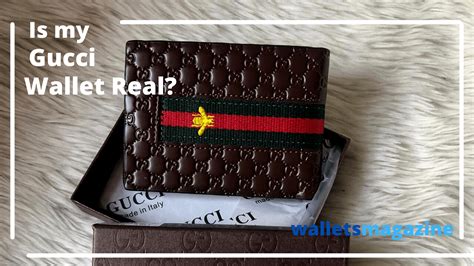 how to tell if a gucci wallet is real|gucci wallet original.